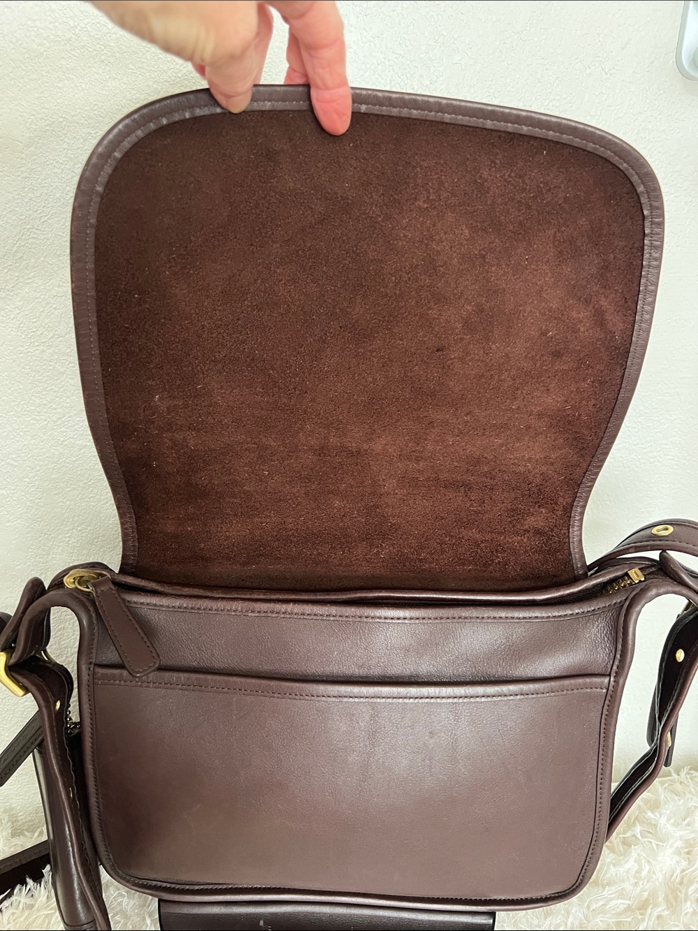 Coach Mahogany Patricia’s Legacy Flap Saddle Bag with Multi Function Wallet - Picture 7 of 16